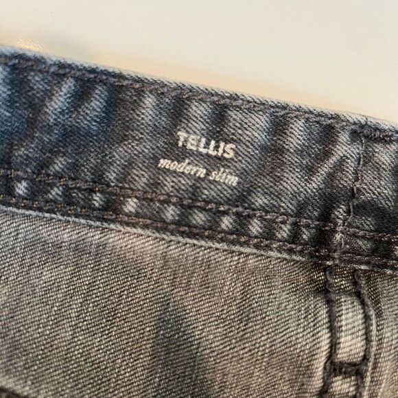 AG Adriano Goldschmied Tellis Men's 32x33 Gray Cotton Modern Slim Jeans - Picture 6 of 8